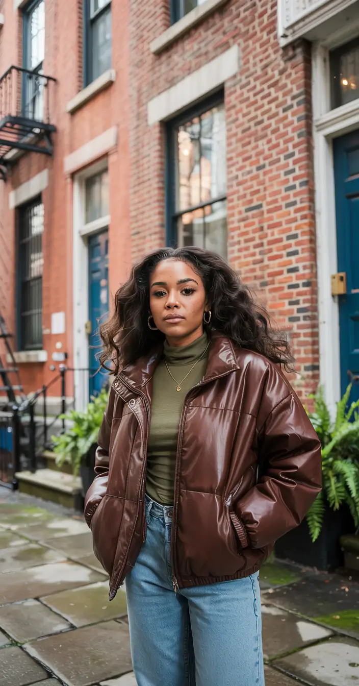 winter outfits blackgirl 2025 2026 Earthy Tones City Energy