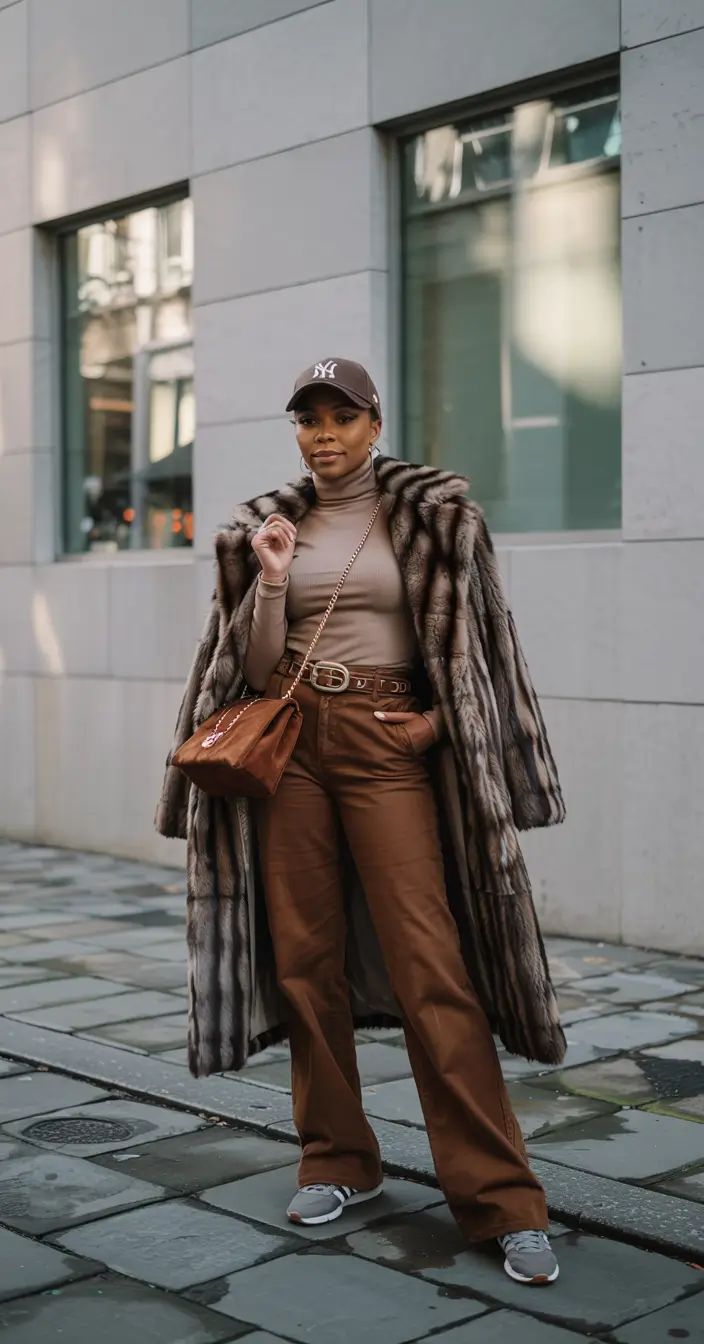 winter outfits blackgirl 2025 2026 Retro Luxe Revival
