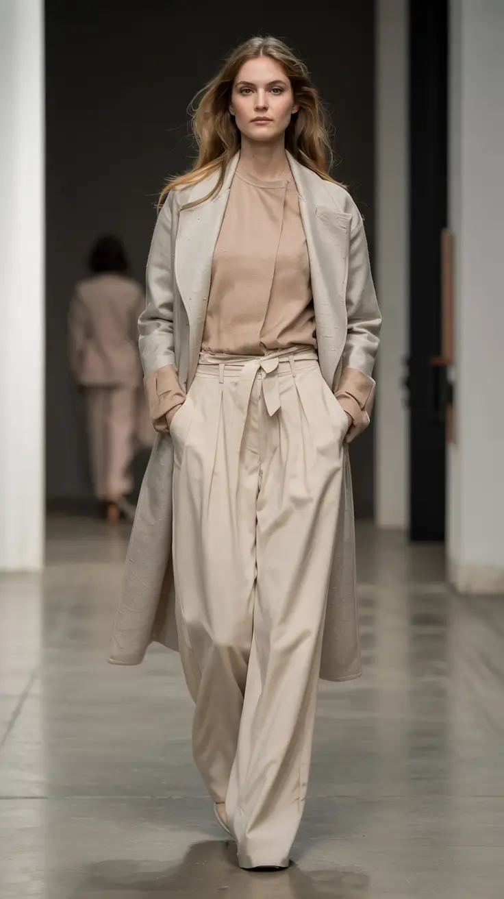 winter outfits cold weather ideas 2025 2026 Runway Neutrals Redefined
