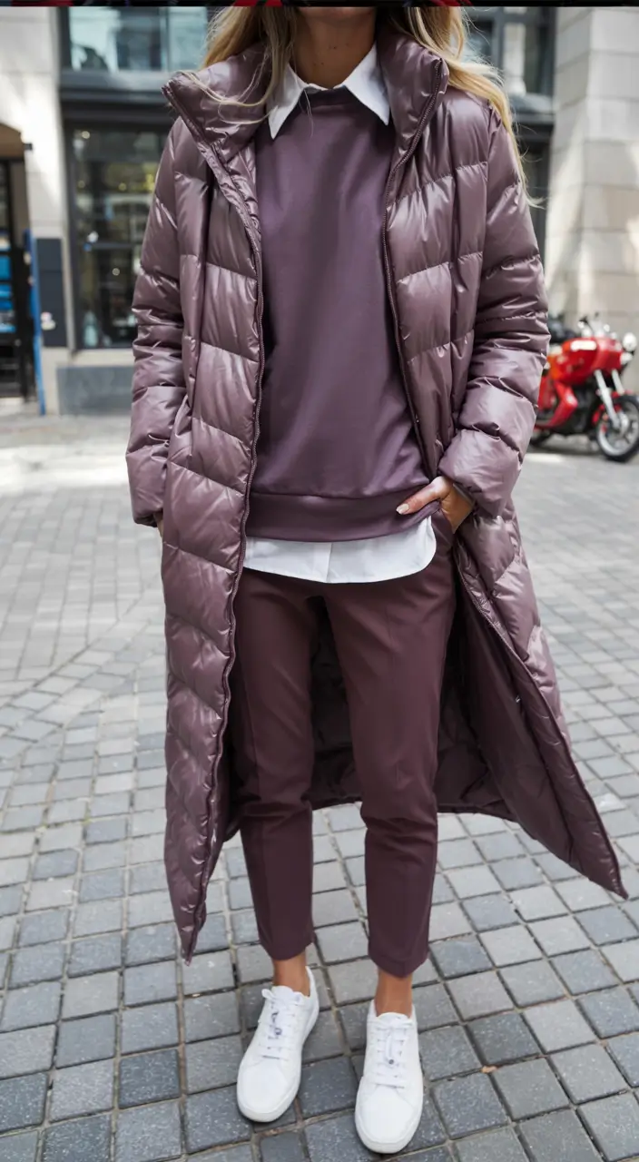 winter outfits cold weather ideas 2025 2026 Glossy Plum Power