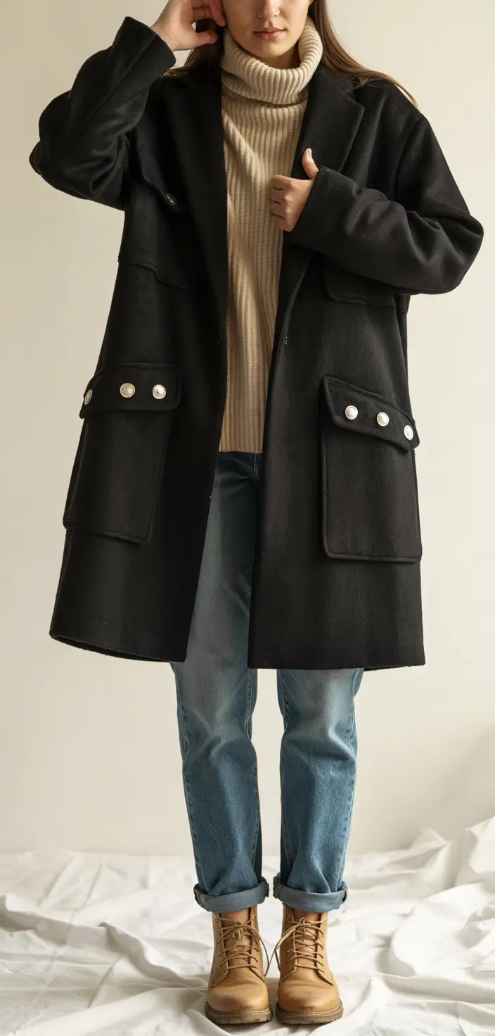 winter outfits for women over 50 ideas 2025 2026 Utility-Inspired Casual Layers