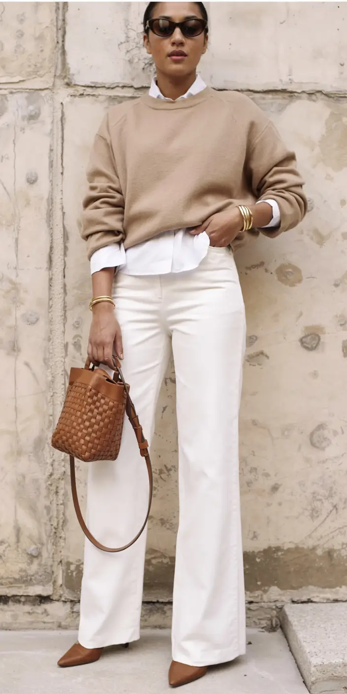 winter outfits for women over 50 ideas 2025 2026 Warm Neutrals with Polished Tones