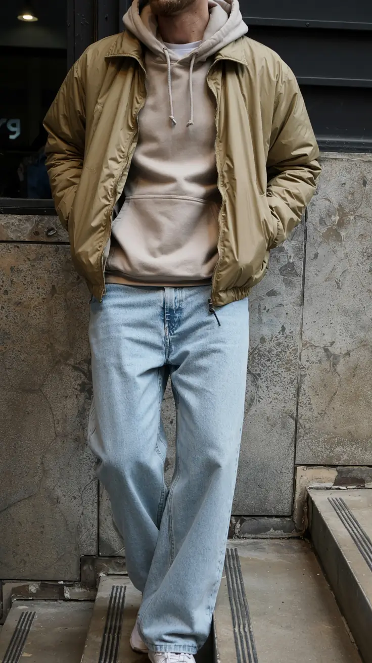 winter outfits men 2025 2026 style guide Casual Neutral Layering