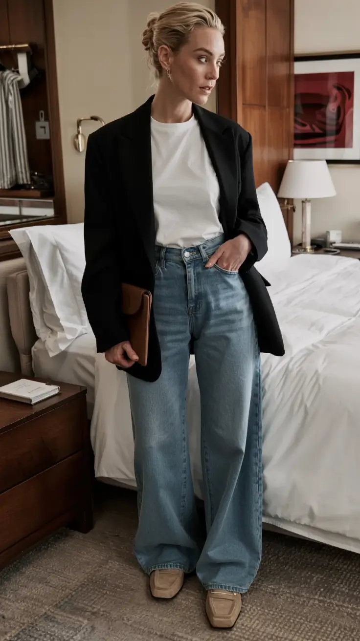 winter work outfits 2025 2026 style guide Relaxed Blazer Charm