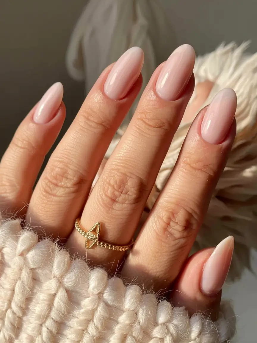 acrylic nails and color ideas winter 2025 2026 Soft Petal Perfection