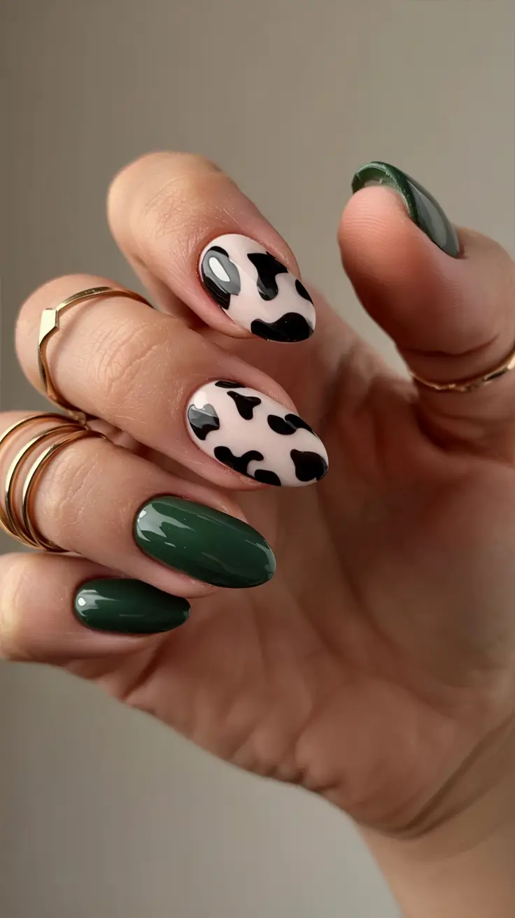 acrylic nails and color ideas winter 2025 2026 Evergreen Edge