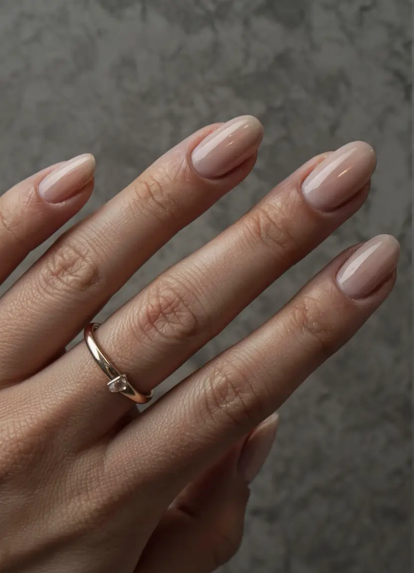 acrylic nails and color ideas winter 2025 2026 Soft Beige Serenity
