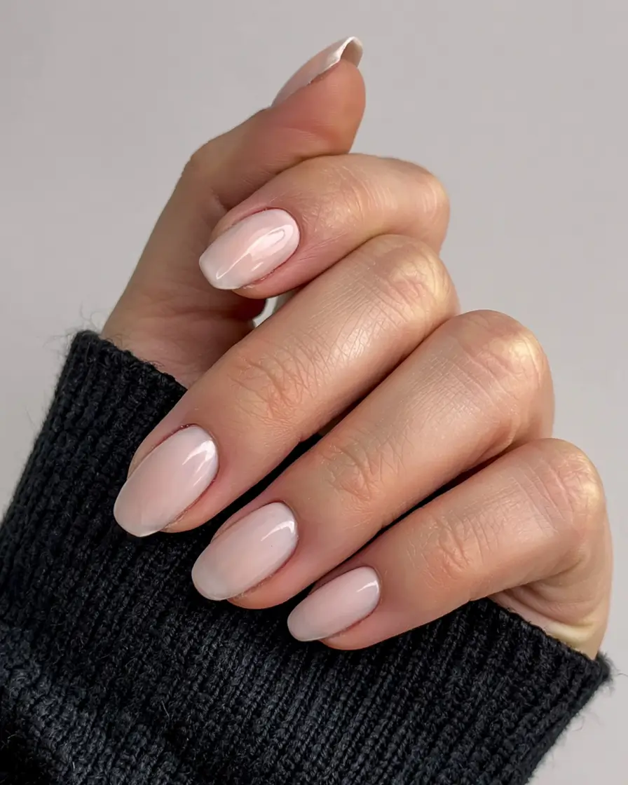 best neutral nails winter 2025 2026 Soft Almond Sheen