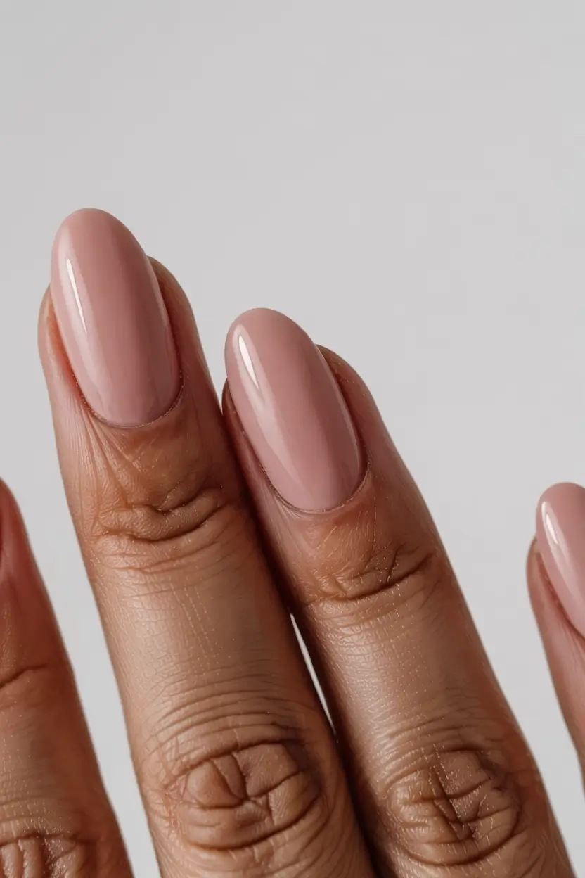 best neutral nails winter 2025 2026 Rosy Beige Muse