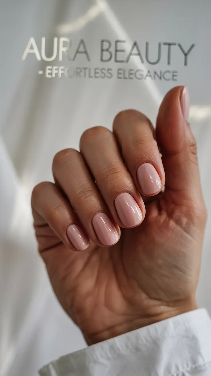 best neutral nails winter 2025 2026 Soft Blush Aura
