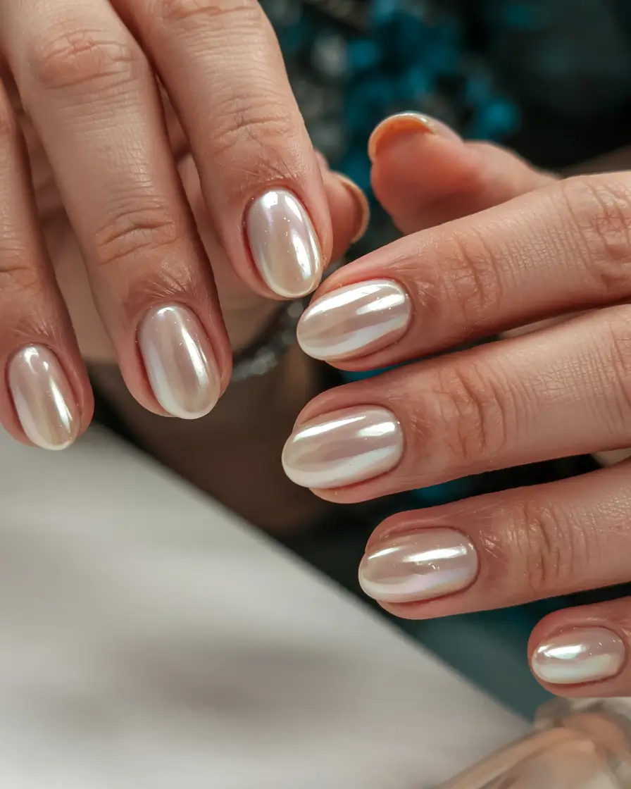 best neutral nails winter 2025 2026 Pearl Mirage