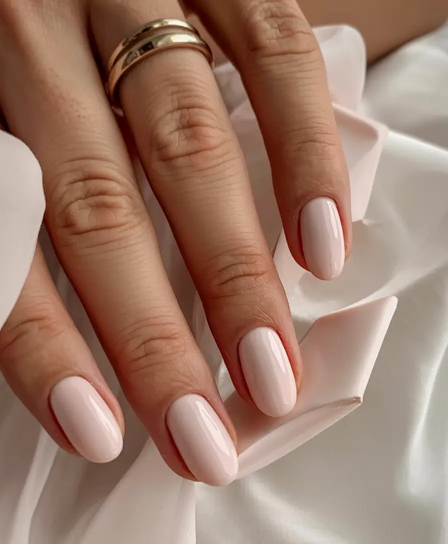 best neutral nails winter 2025 2026 Champagne Blush Veil