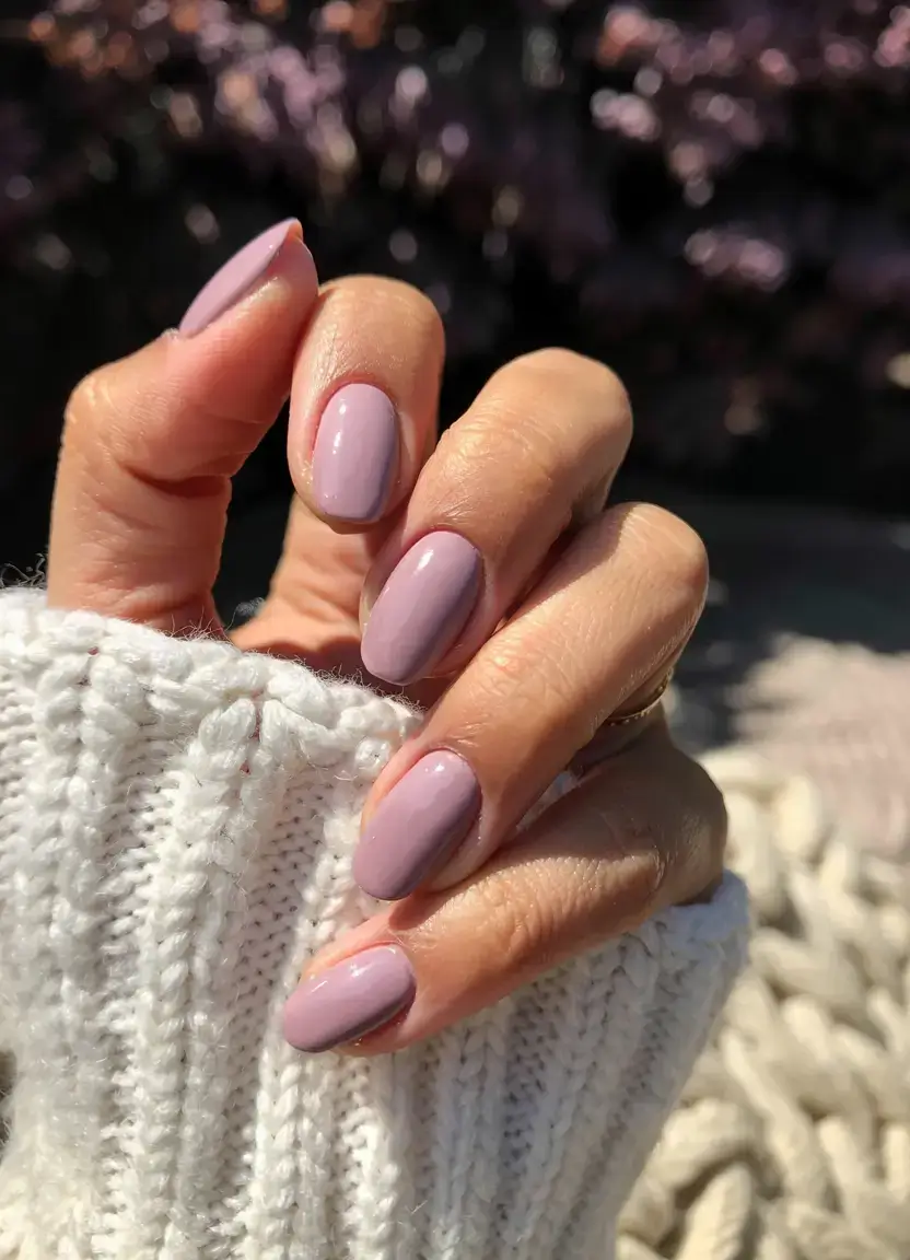 best winter nail colors ideas 2025 2026 Frosted Lilac Serenity