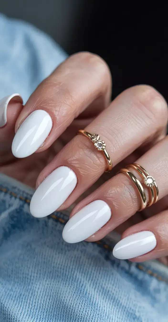 best winter nail colors ideas 2025 2026 Winter White Glow