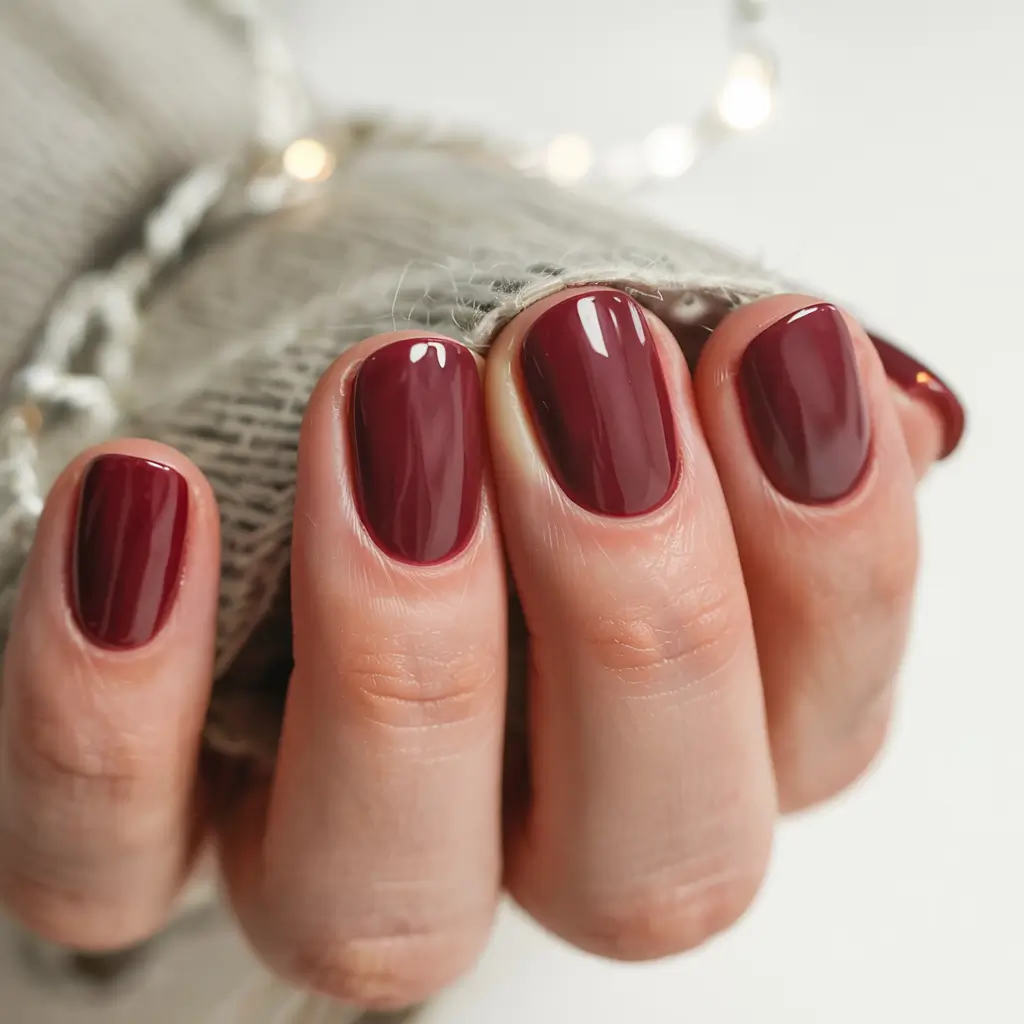 best winter nail colors ideas 2025 2026 Classic Merlot Comfort