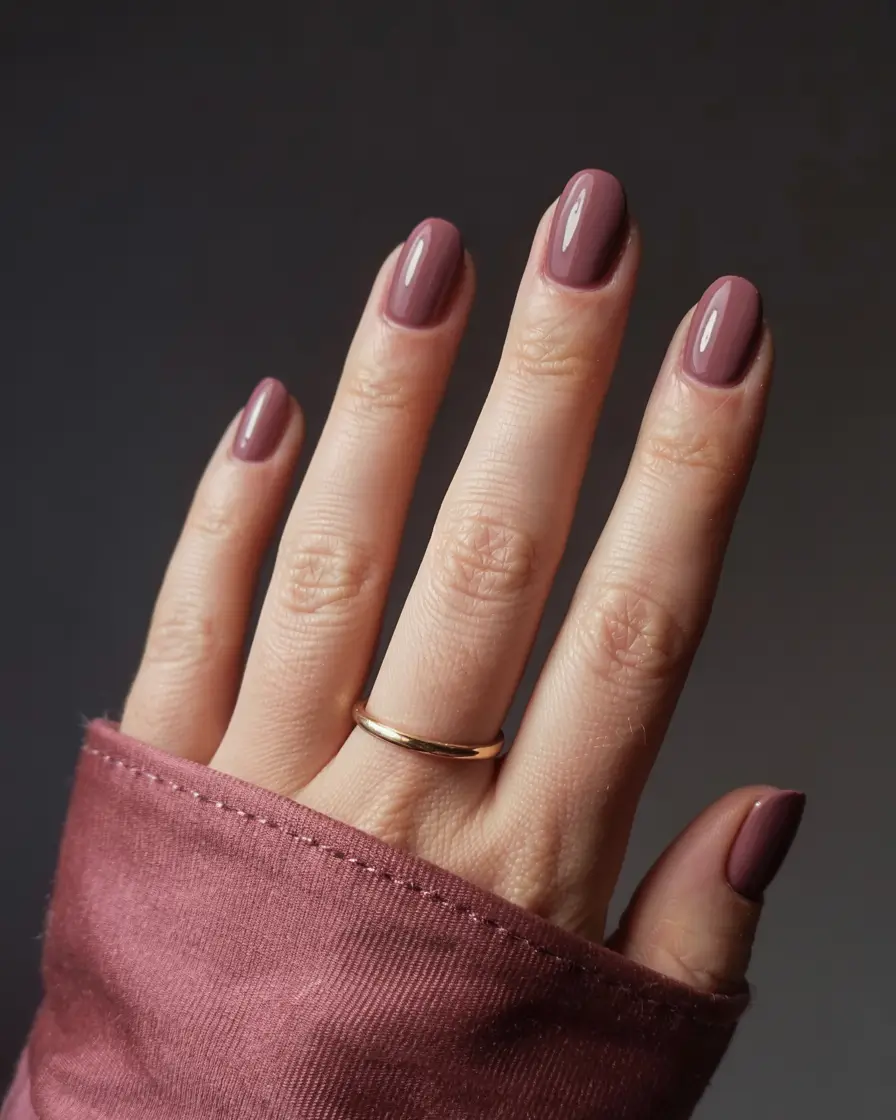 best winter nail colors ideas 2025 2026 Muted Mauve Charm
