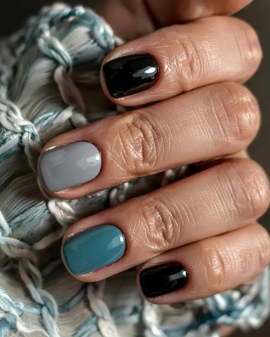 best winter nail colors ideas 2025 2026 Modern Contrast