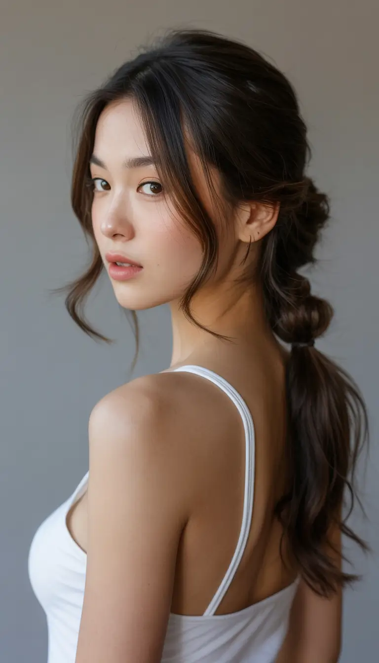 christmas hairstyles ideas 2025 Soft Braided Cascade