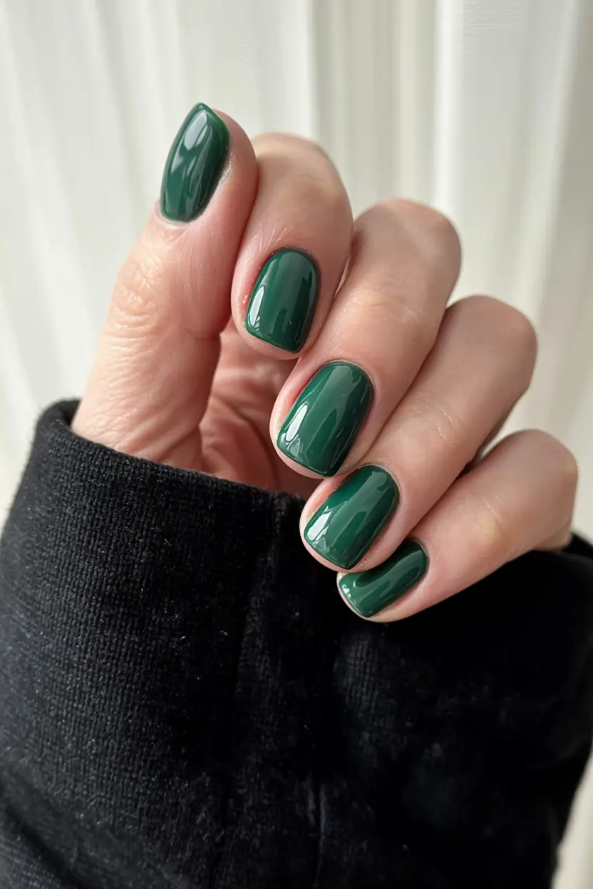 Christmas Nail Colors 2025 Forest Jewel