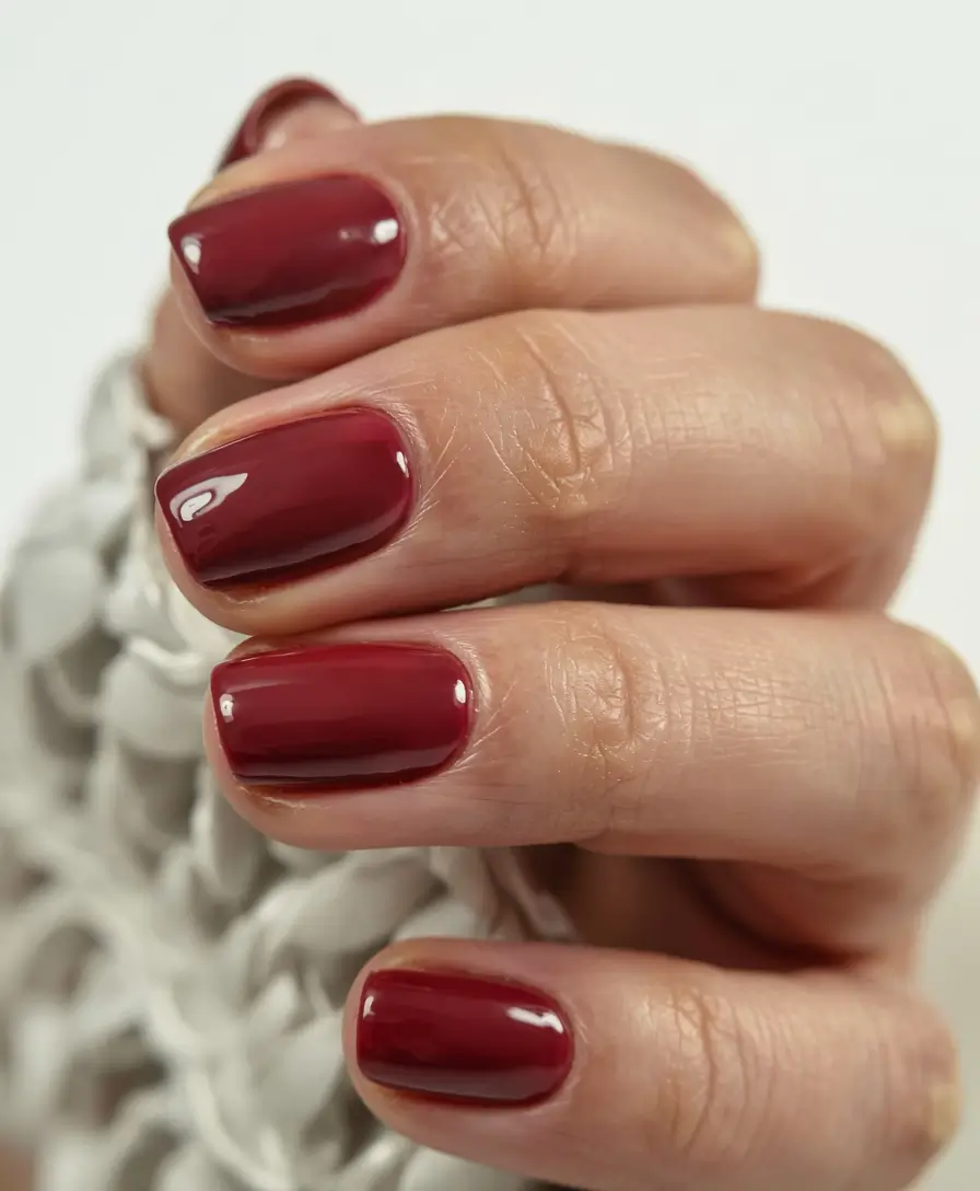 Christmas Nail Colors 2025 Cranberry Cashmere