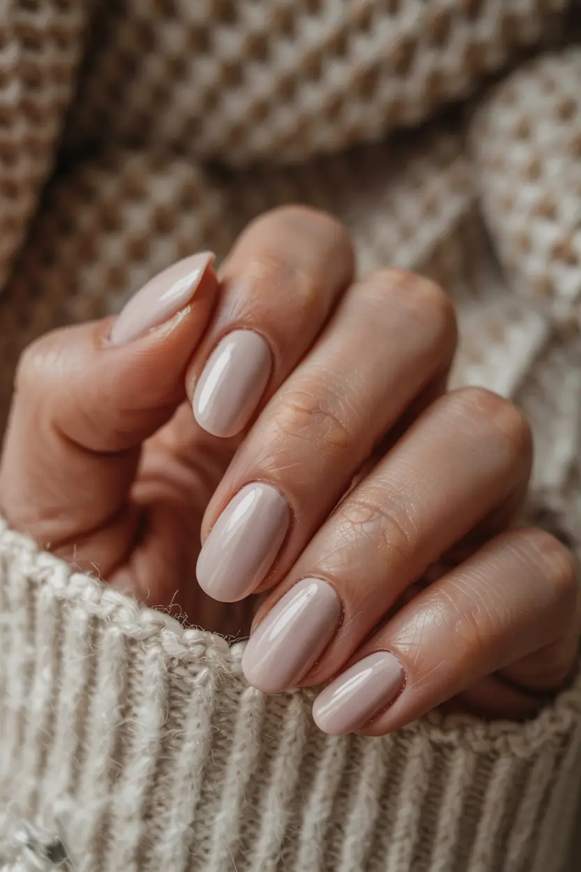 Christmas Nail Colors 2025 Oatmilk Serenity