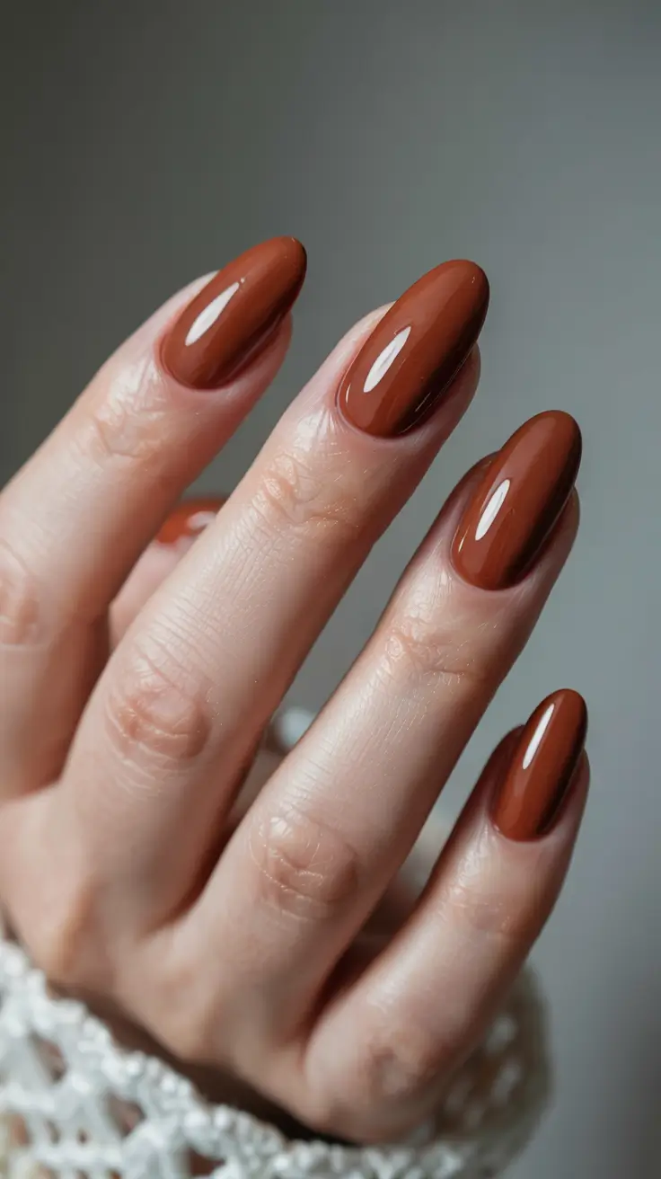 Christmas Nail Colors 2025 Caramel Ember