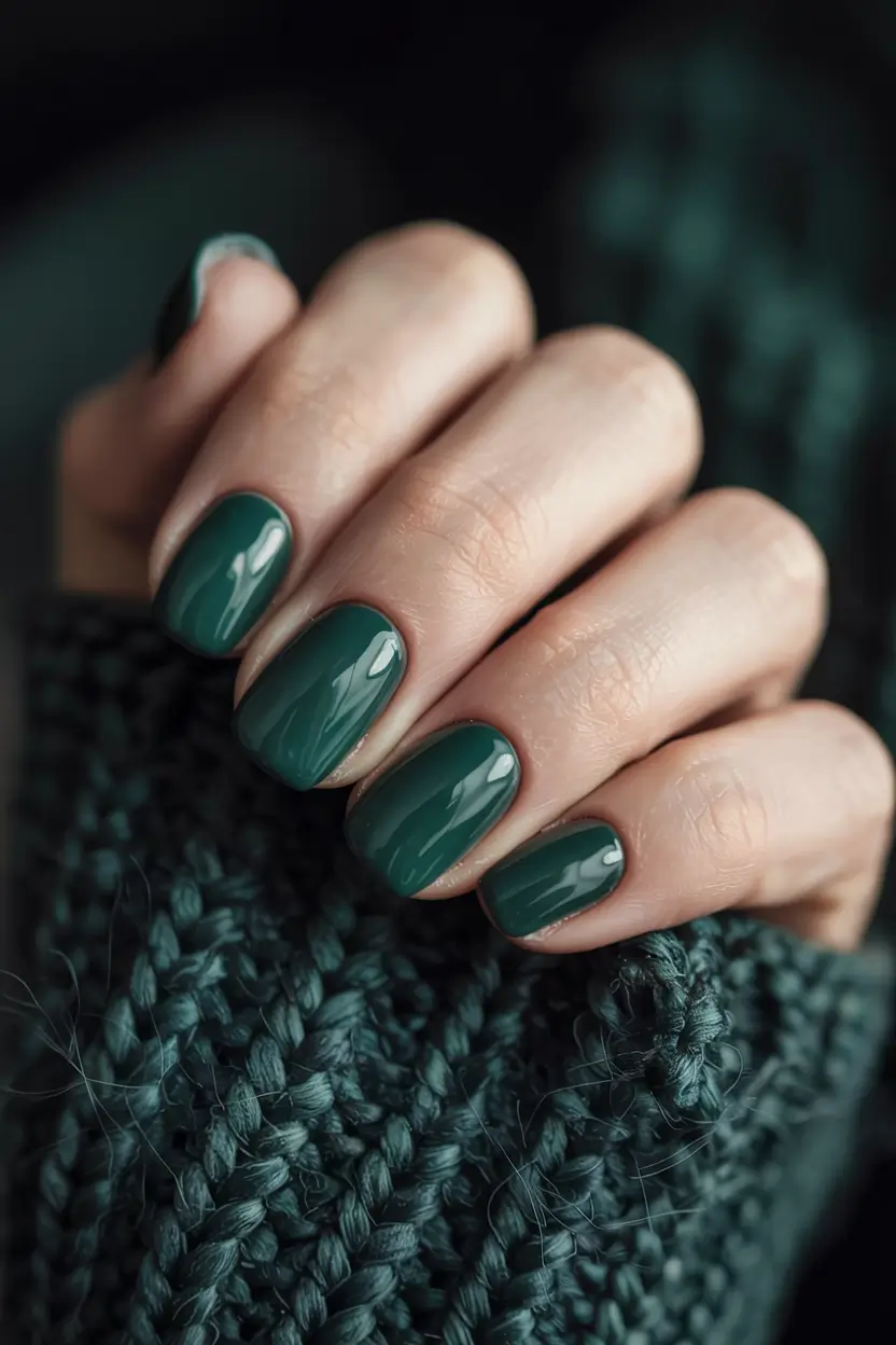 Christmas Nail Colors 2025 Emerald Enchantment