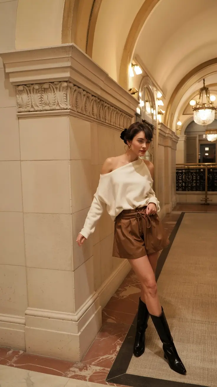 christmas outfit ideas 2025 Midnight Mocha Glow