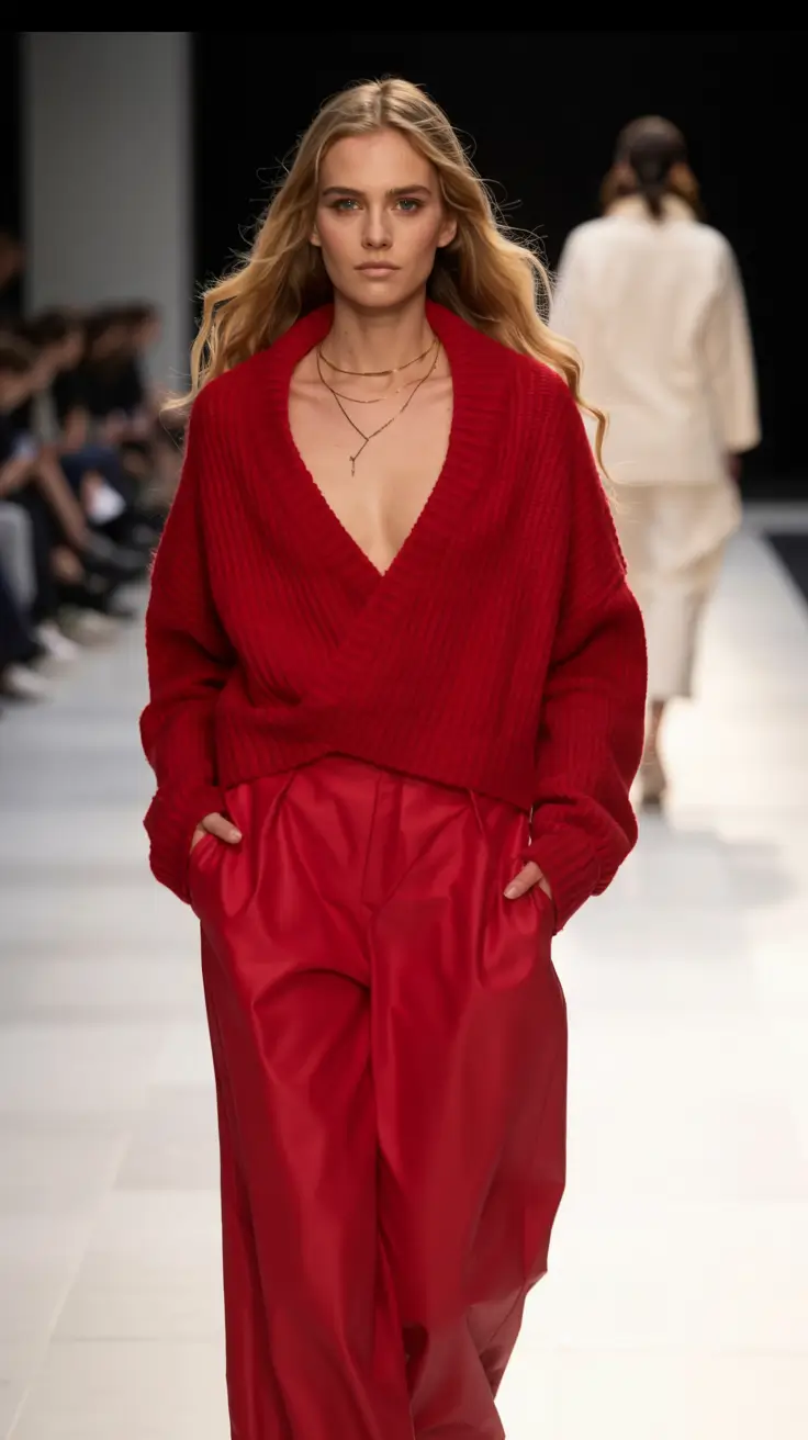 christmas party outfits ideas 2025 The Power of Monochrome Red