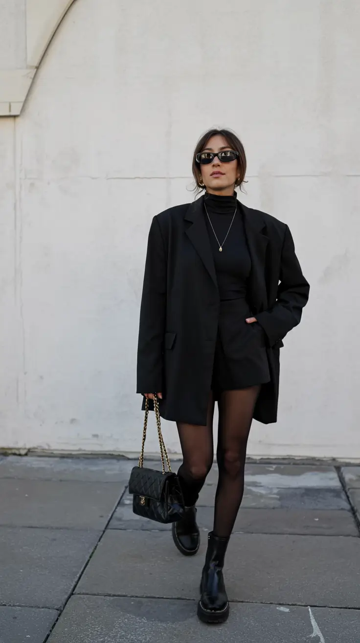 christmas party outfits ideas 2025 Effortless Black Statement