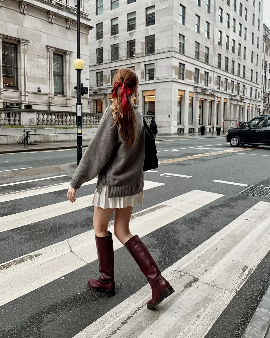 christmas party outfits ideas 2025 Ribbon-Tied Romance