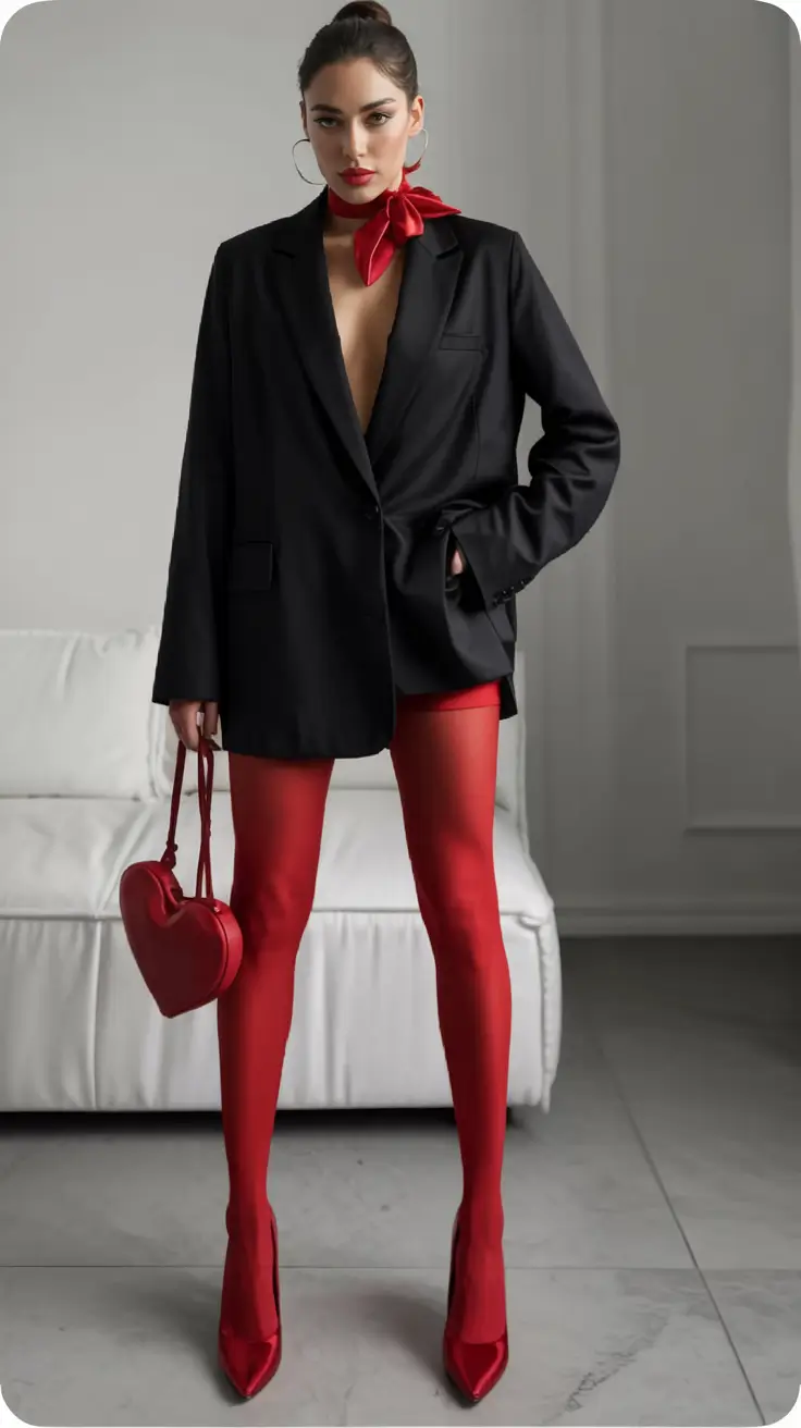 christmas party outfits ideas 2025 The Power of Contrast