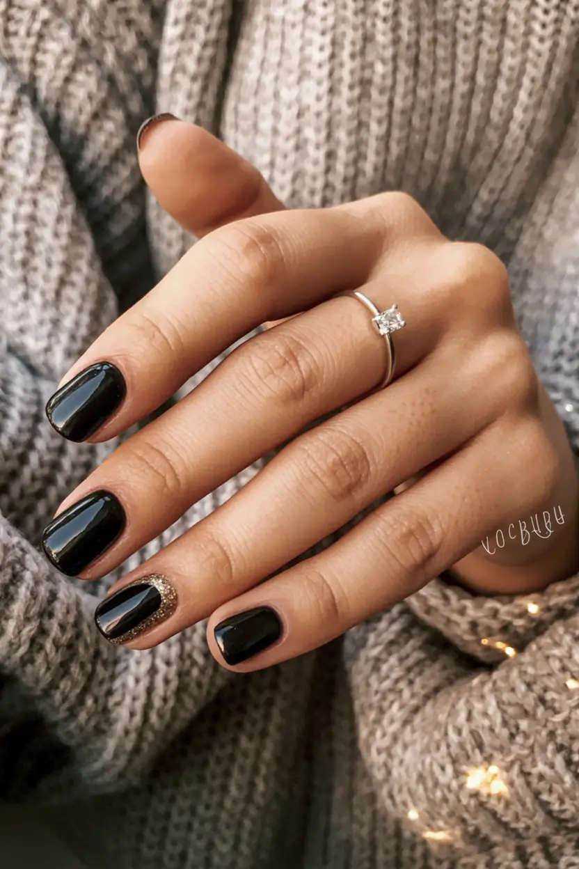 classy winter nails 2025 2026 Midnight Cashmere