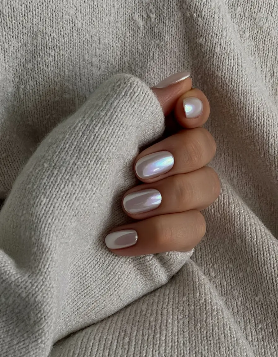 classy winter nails 2025 2026 Opalescent Haze