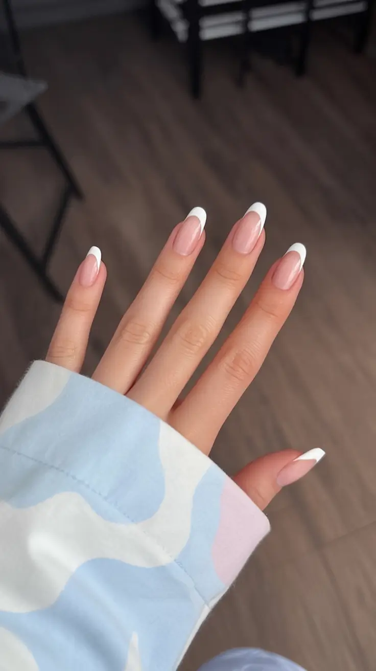 coffin nails and color ideas winter 2025 2026 Classic Parisian French