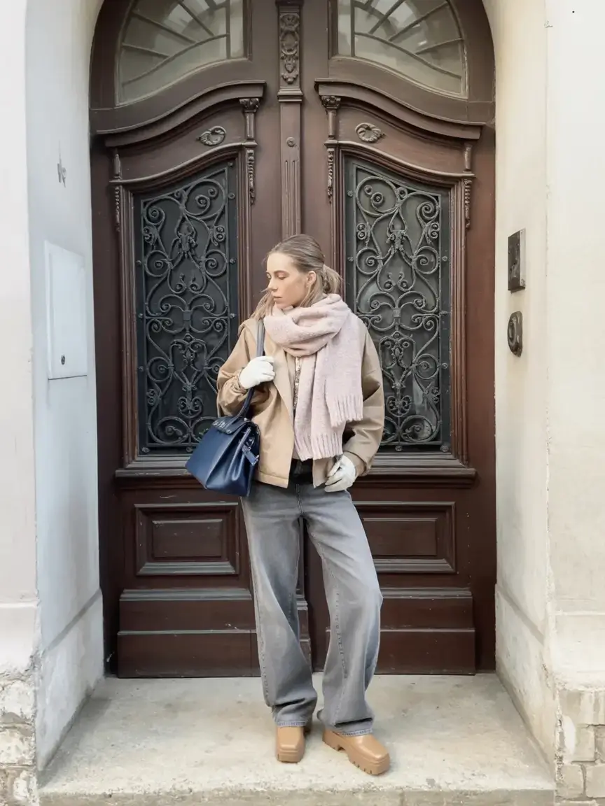 cozy winter outfits 2025 2026 style guide Muted Neutrals with a Touch of Luxe