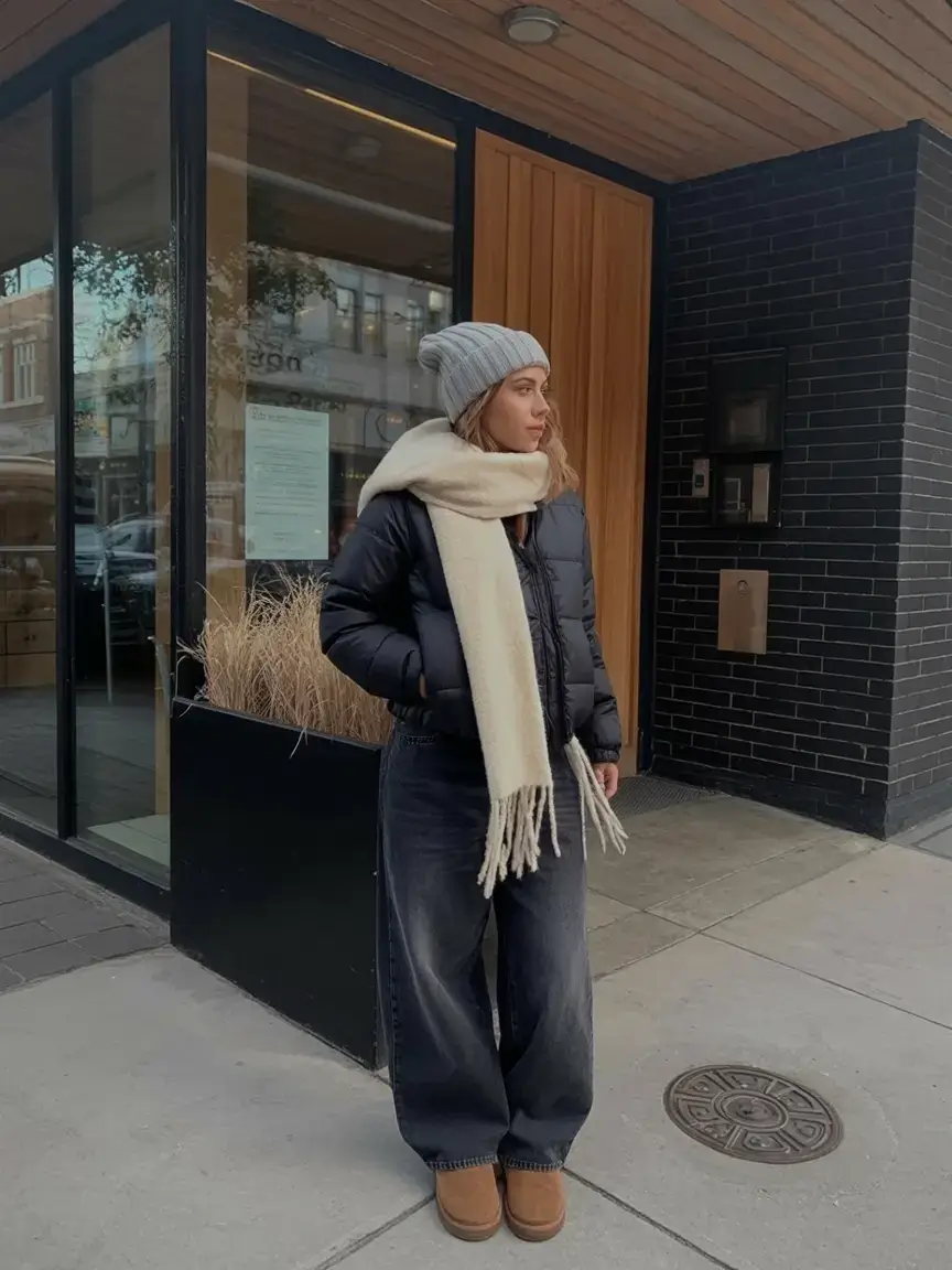 cozy winter outfits 2025 2026 style guide Puffer Chic with Streetwear Ease