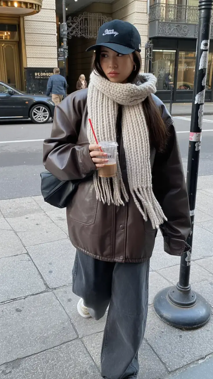 cozy winter outfits 2025 2026 style guide Oversized Cool with a Streetwear Edge