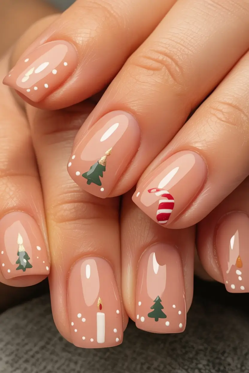 cute winter nails 2025 2026 Nordic Fairytale Nails