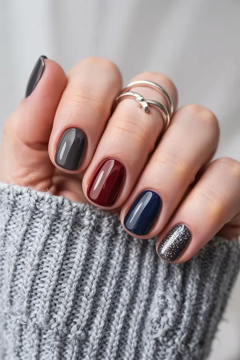 dark winter nail colors ideas 2025 2026 Winter Palette Harmony