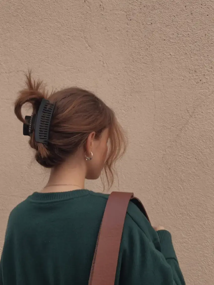 hairstyles ideas for winter 2025 2026 Effortless Claw-Clip Updo