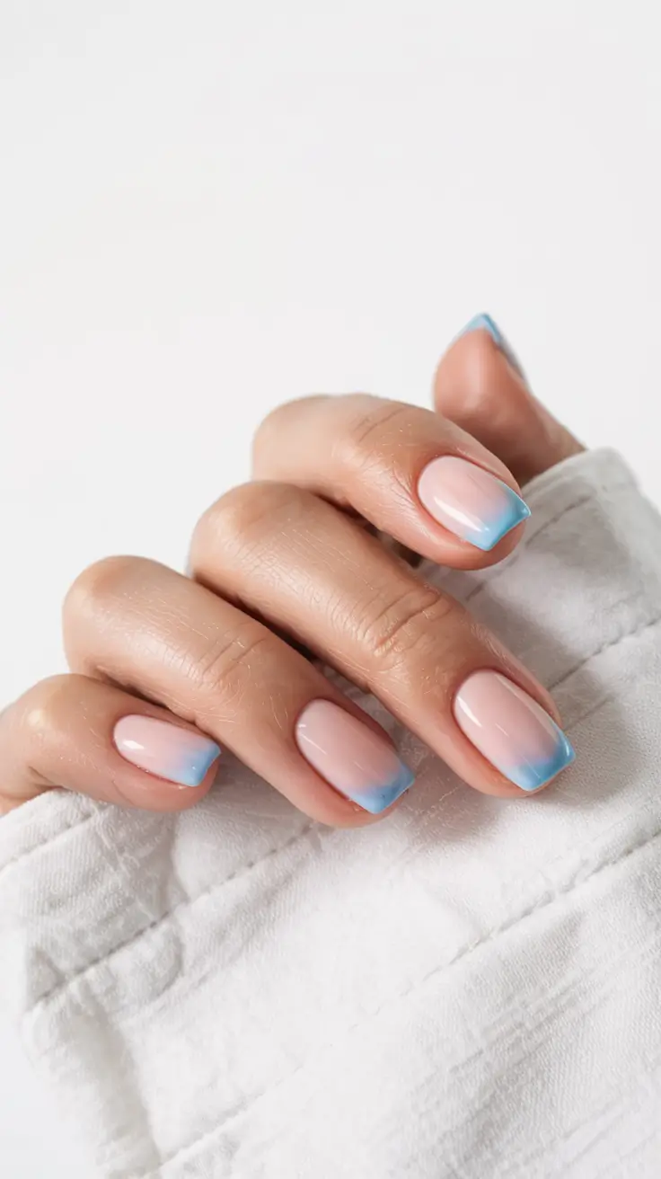 modern gel manicure winter 2025 2026 Arctic French Fade