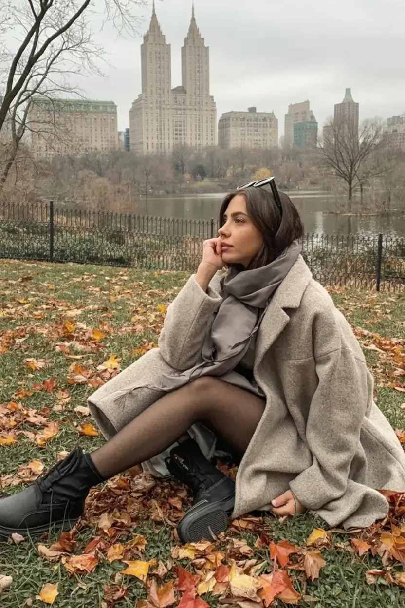 nyc winter outfits 2025 2026 street style guide Soft Feminine Layers in the City