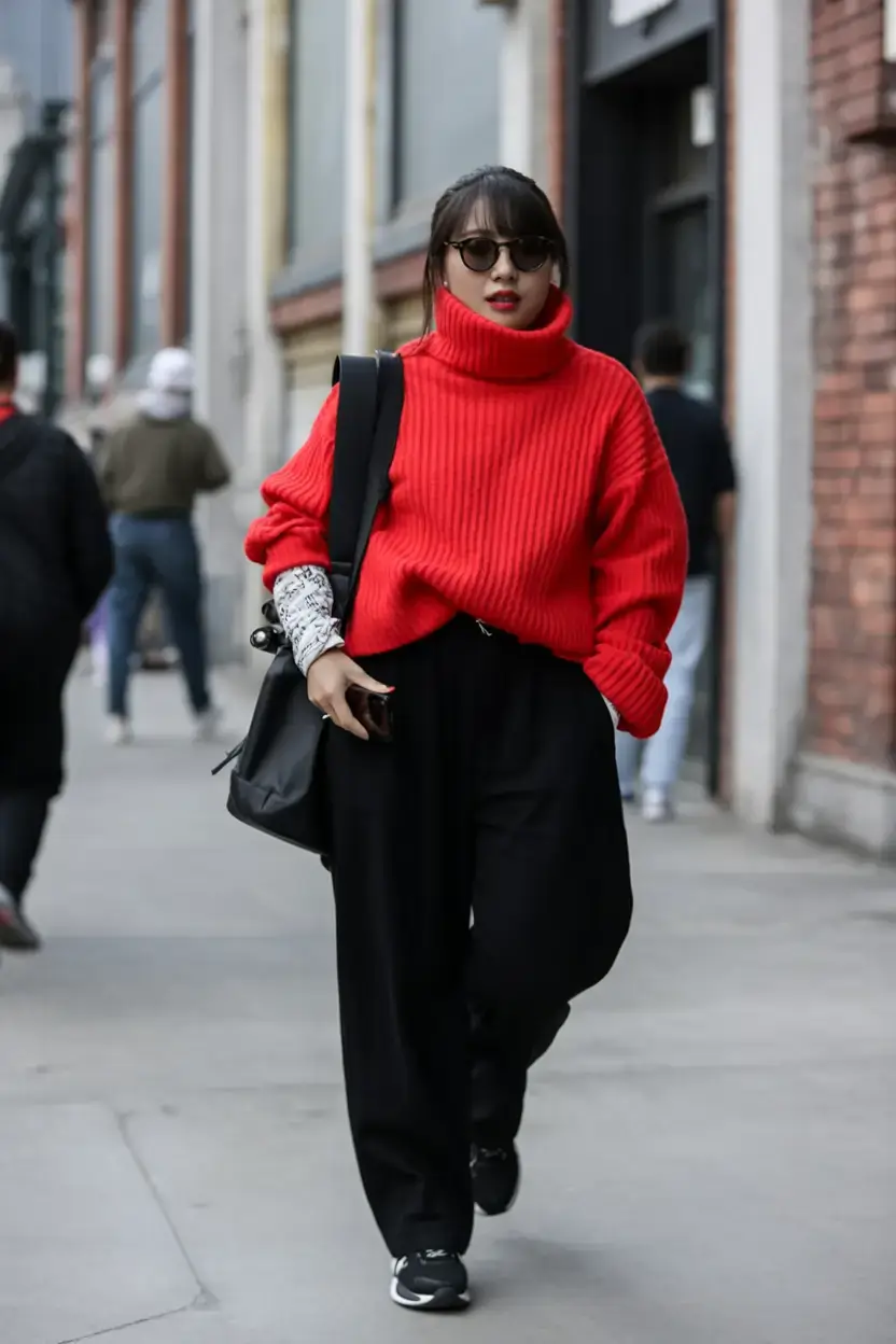 nyc winter outfits 2025 2026 street style guide The Bold Energy of Red