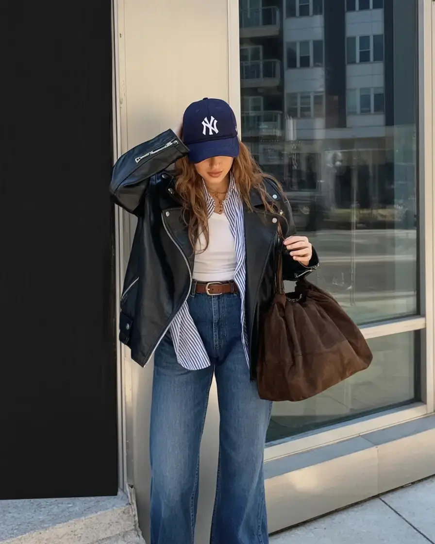 nyc winter outfits 2025 2026 street style guide Downtown Cool with Sporty Layers