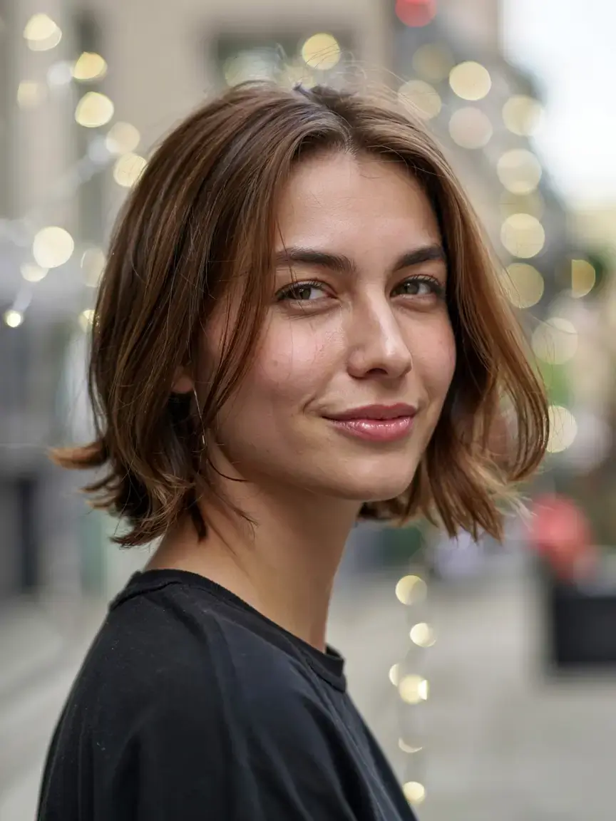 short winter haircuts ideas 2025 2026 Playful Mini Flip Bob