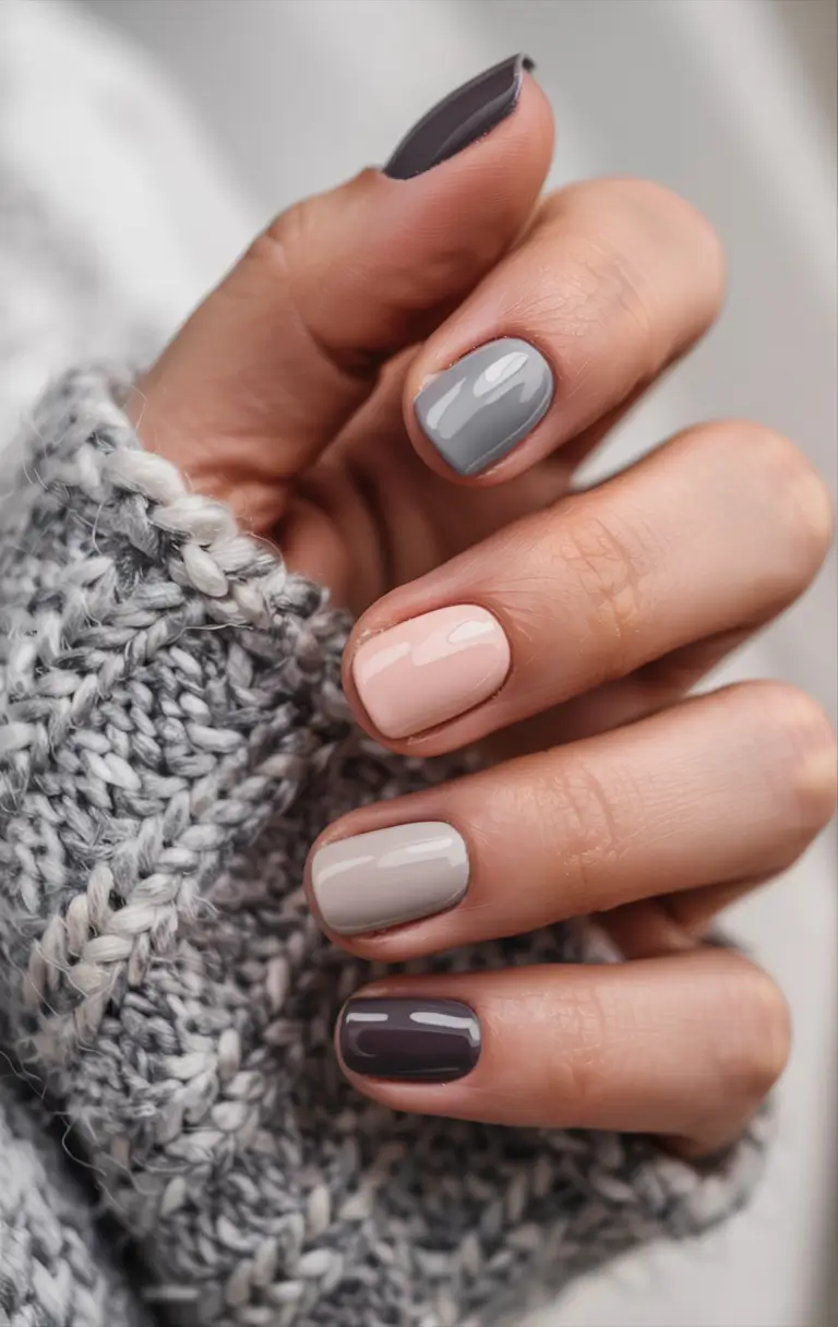 short winter nails ideas 2025 2026 Wool & Stone