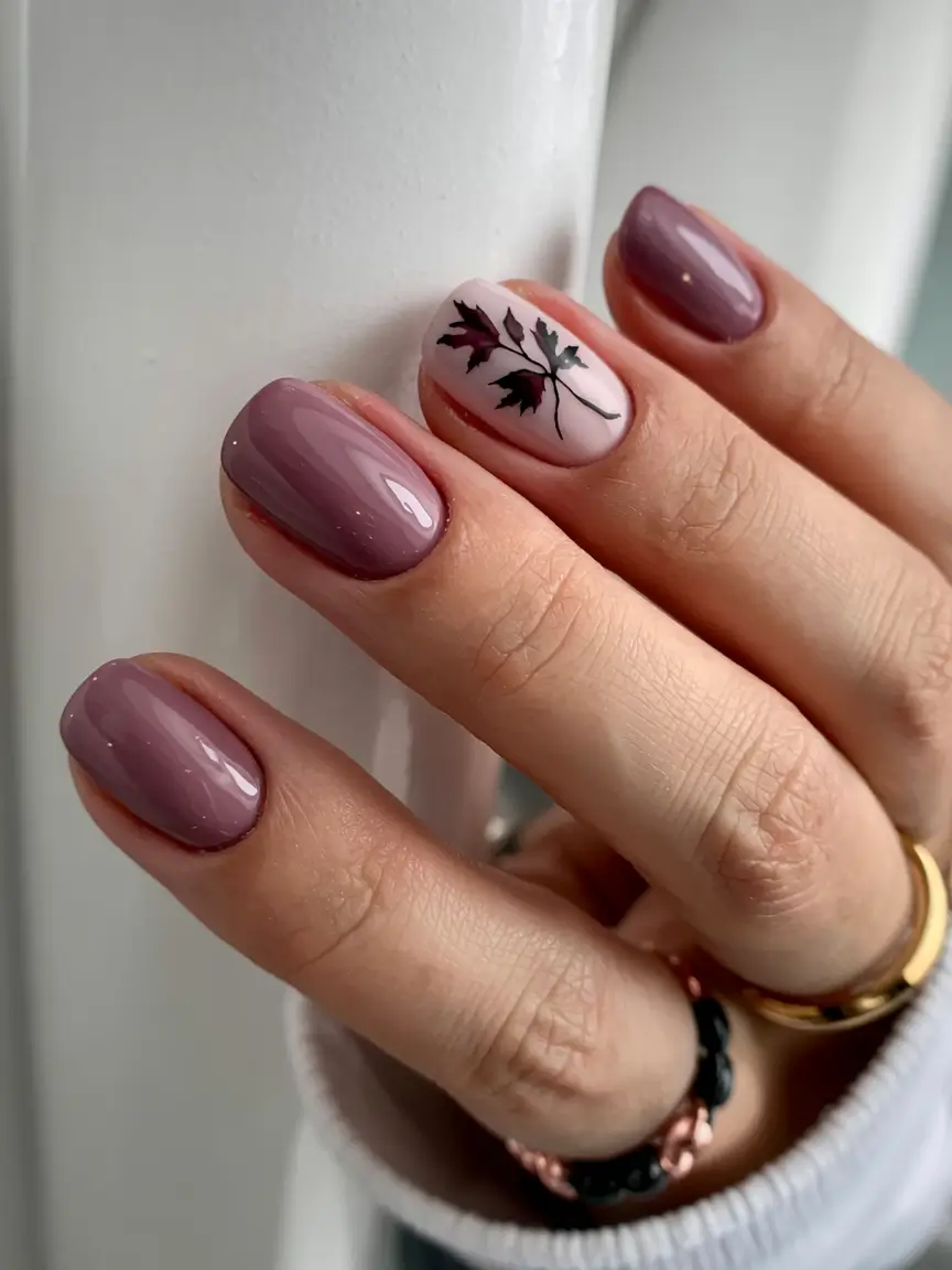 short winter nails ideas 2025 2026 Maple Dust