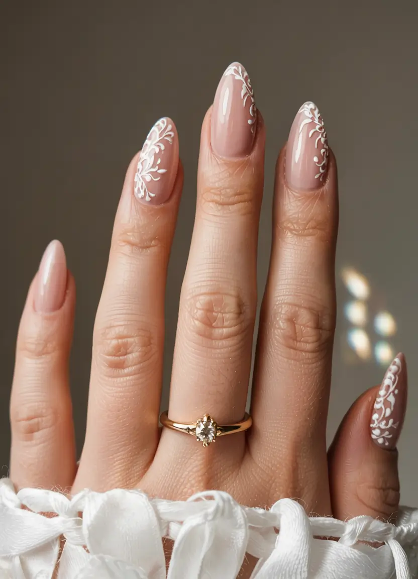 snowflake winter nails ideas 2025 2026 Minimal Frost Whispers