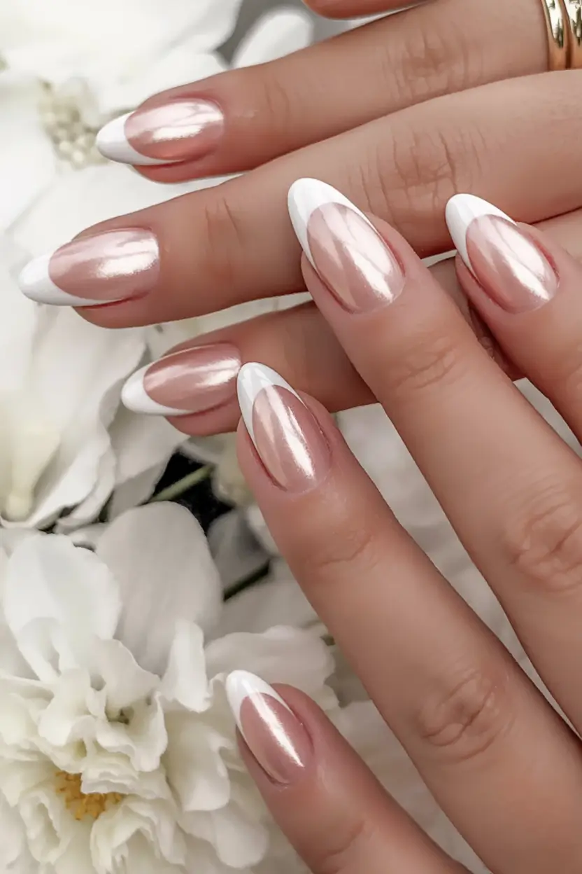 stylish nail ideas for winter 2025 2026 Opalescent French Revival
